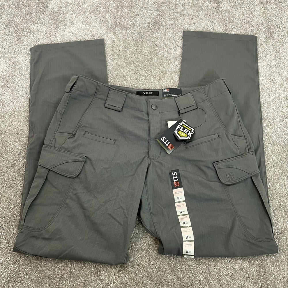5 11 Tactical Pants Womens Size 14 Long Stryke Ripstop Cargo Utility Flex NWT
